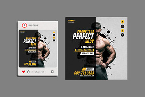 Sports Fitness Social Media Template