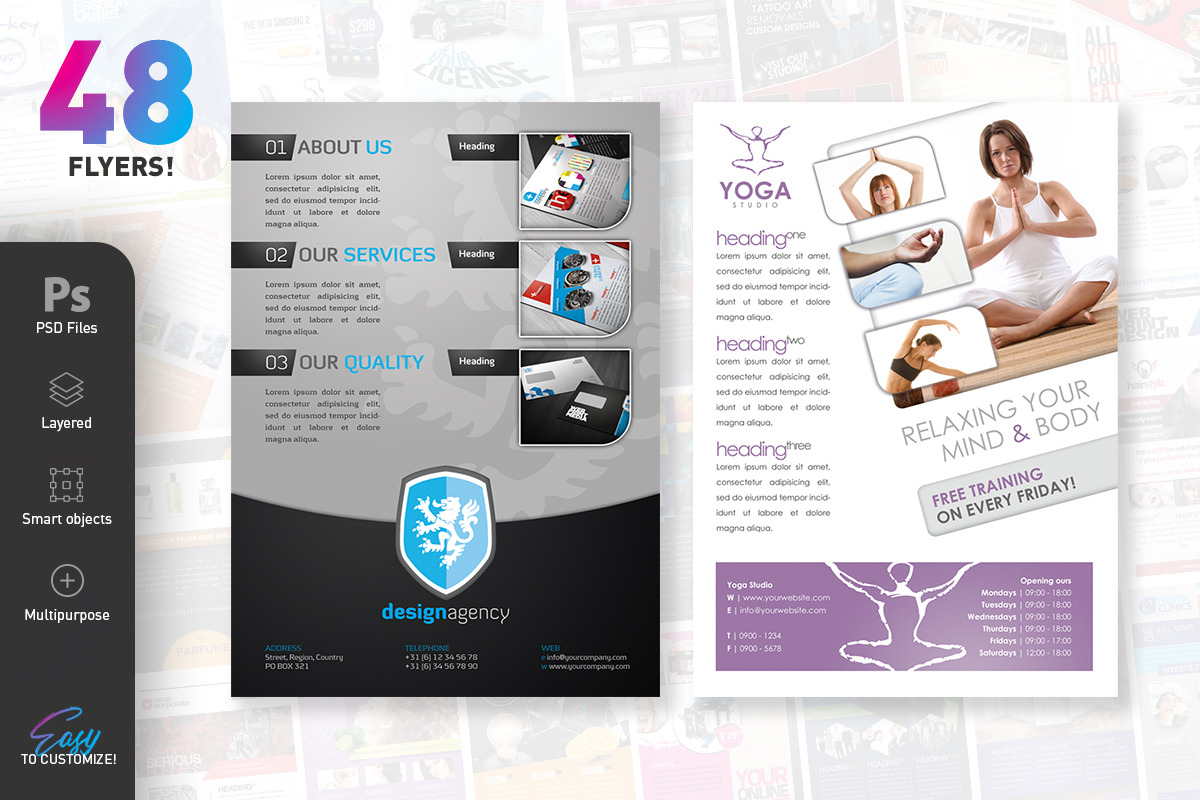 Essential Business Flyer Mega Bundle, a Flyer Template by Reclameworks (Photo 9 of 25)