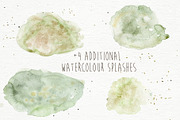 Olive Wedding Invitation watercolors, an Illustration by paperlions (Thumbnail 7 of 7)