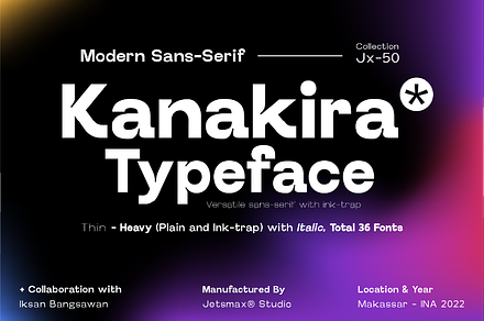 Kanakira Sans Typeface