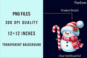 Christmas Snowman Clipart Bundle, an Illustration by SinaCreation (Thumbnail 6 of 7)