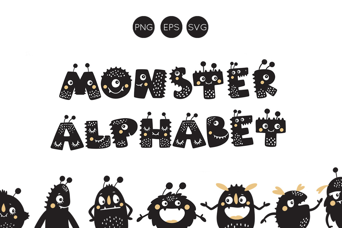 Monsters alphabet and illustration, an Illustration by Magic & Dreams (Photo 1 of 8)