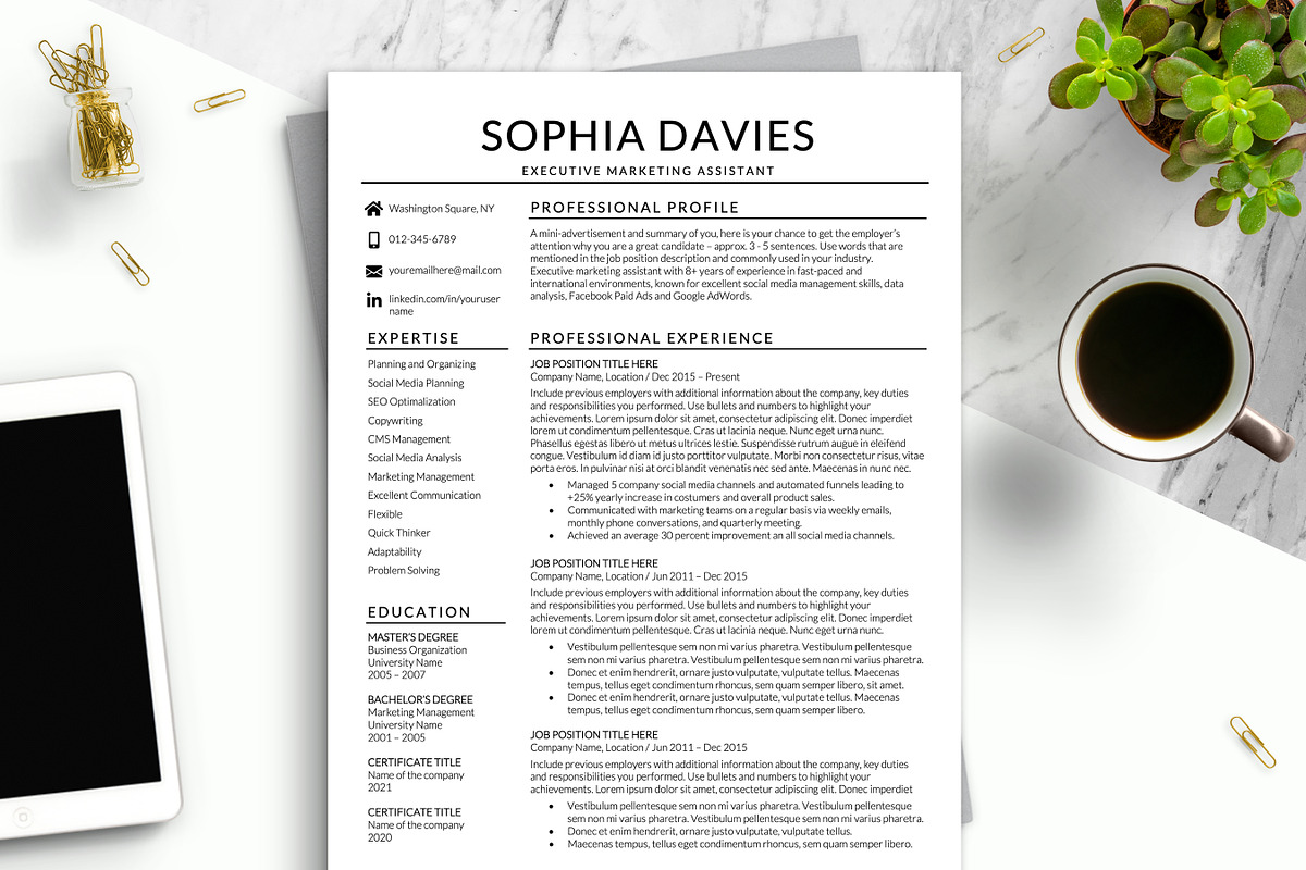 Professional Resume Template Word, a Resume Template by BestResumes.Co (Photo 1 of 7)