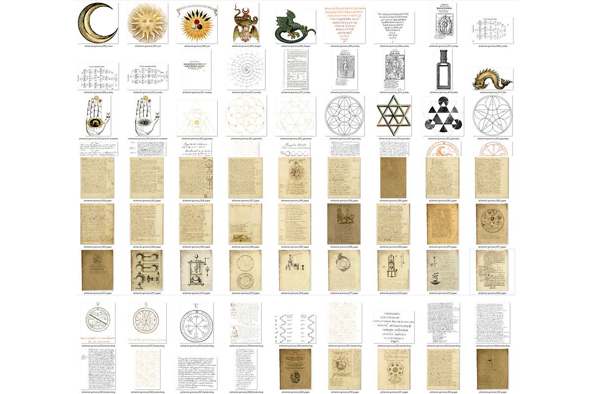 Alchemist Grimoire, a Texture Graphic by Digital Curio (Photo 5 of 5)