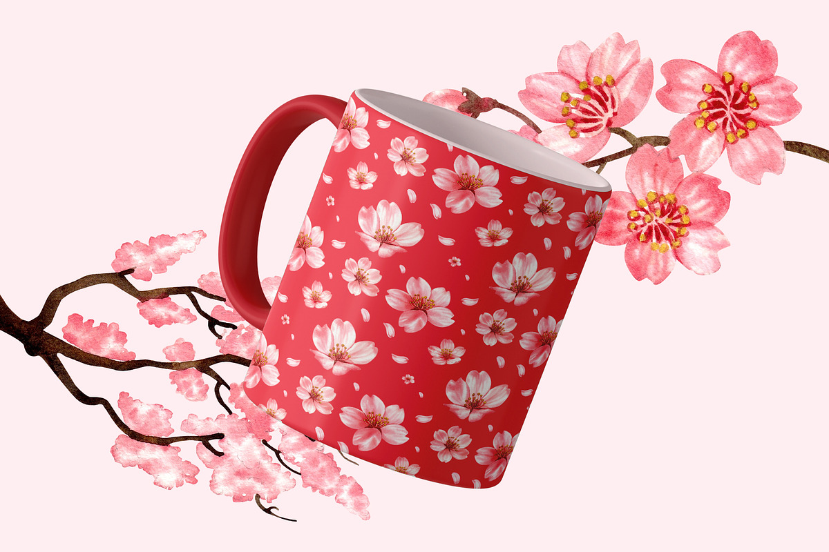 Sakura Harmony – Watercolor, a Seasonal Illustration by CreativeValuation (Photo 12 of 12)