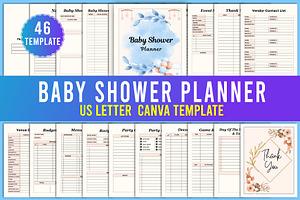 Baby Shower Planner Canva Interior