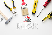 Modern House Repair Logo Template, a Branding & Logo Template by YUDesignStore (Thumbnail 3 of 9)