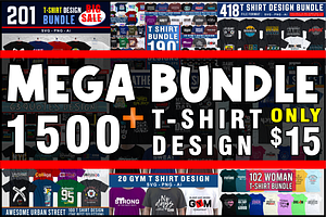T shirt Design Mega Bundle, an Object Graphic by D2PUTRI