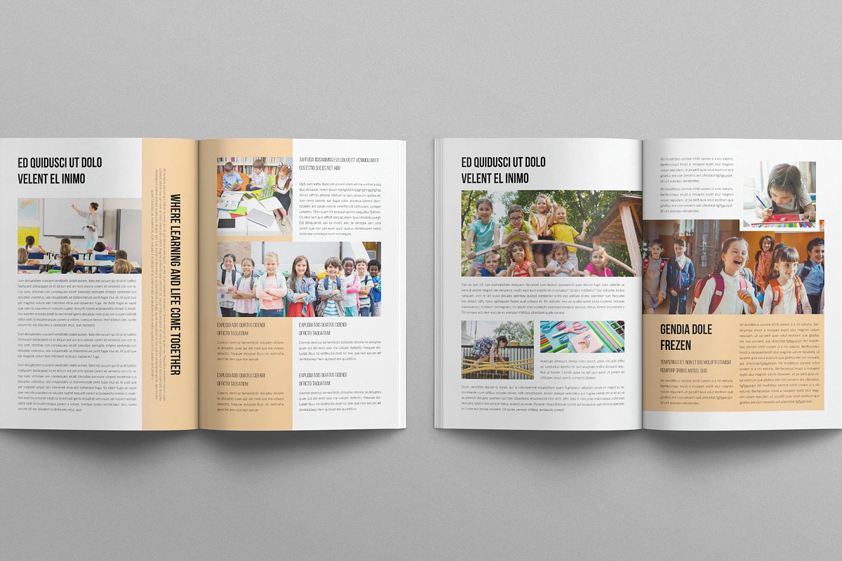 Education Magazine Template, a Magazine Template by TemplatesForest (Photo 4 of 8)