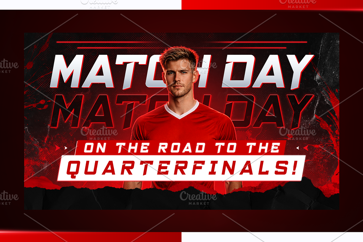 Football YouTube Thumbnail Templates, a Social Media Template by OnurDemircan (Photo 3 of 6)