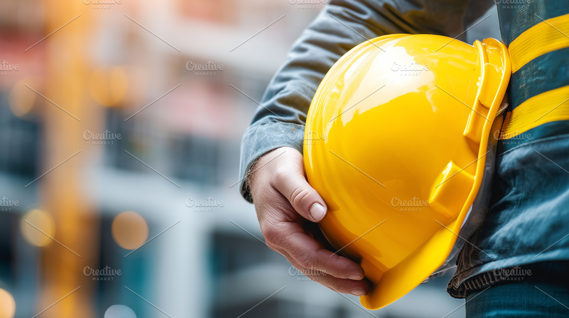 Close up on construction worker hold, an Industrial Photo by MistyDay