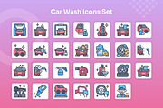 Car Wash Icons Set - Filled Line, an Icon by Kmg Design (Thumbnail 2 of 2)