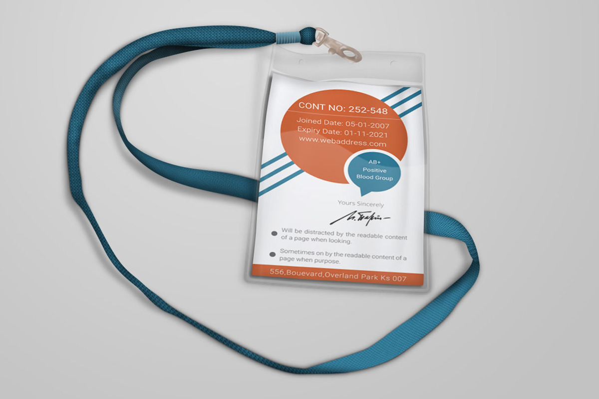 Dazzling Corporate Office ID Card, a Card Template by Dotnpix (Photo 6 of 6)