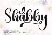 Shabby | Script Font, a Handwritten Font by Scratchones (Thumbnail 1 of 9)