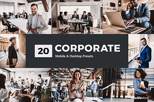 20 Corporate Lightroom Presets LUTs