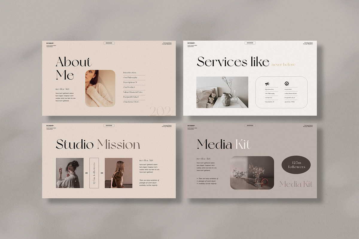 **Media Kit Presentation Template**, a Templates & Theme by GoldenPixelStudio (Photo 3 of 6)
