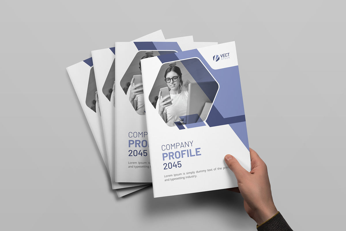 Company Portfolio Template, a Brochure Template by VectStock (Photo 5 of 5)