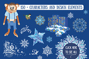 Winter Holidays Design KIT, an Illustration by kisikoida (Thumbnail 3 of 5)