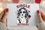 Single Retro Girl Valentine PNG, an Illustration by DreamPrint404 (Thumbnail 8 of 8)