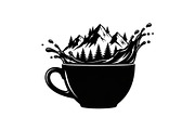 Mountain Coffee Cup Bundle, an Object Illustration by yasushie (Thumbnail 6 of 31)