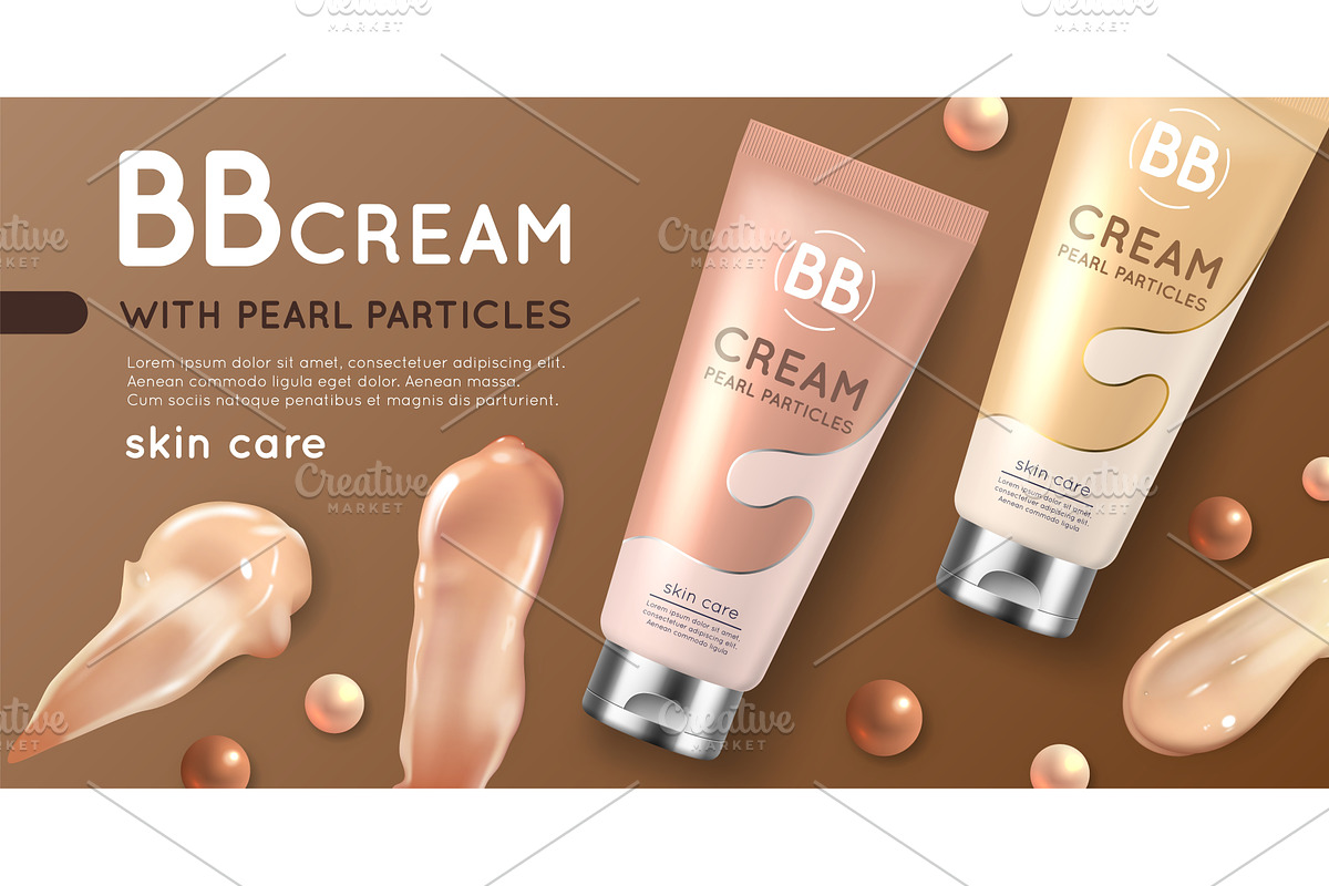 Bb cream poster. Facial skin care, an Object Illustration by YummyBuum