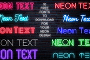 Neon Text Layer Styles FREE BRUSHES, a Layer Style Add-On by Graphic Spirit (Thumbnail 7 of 9)