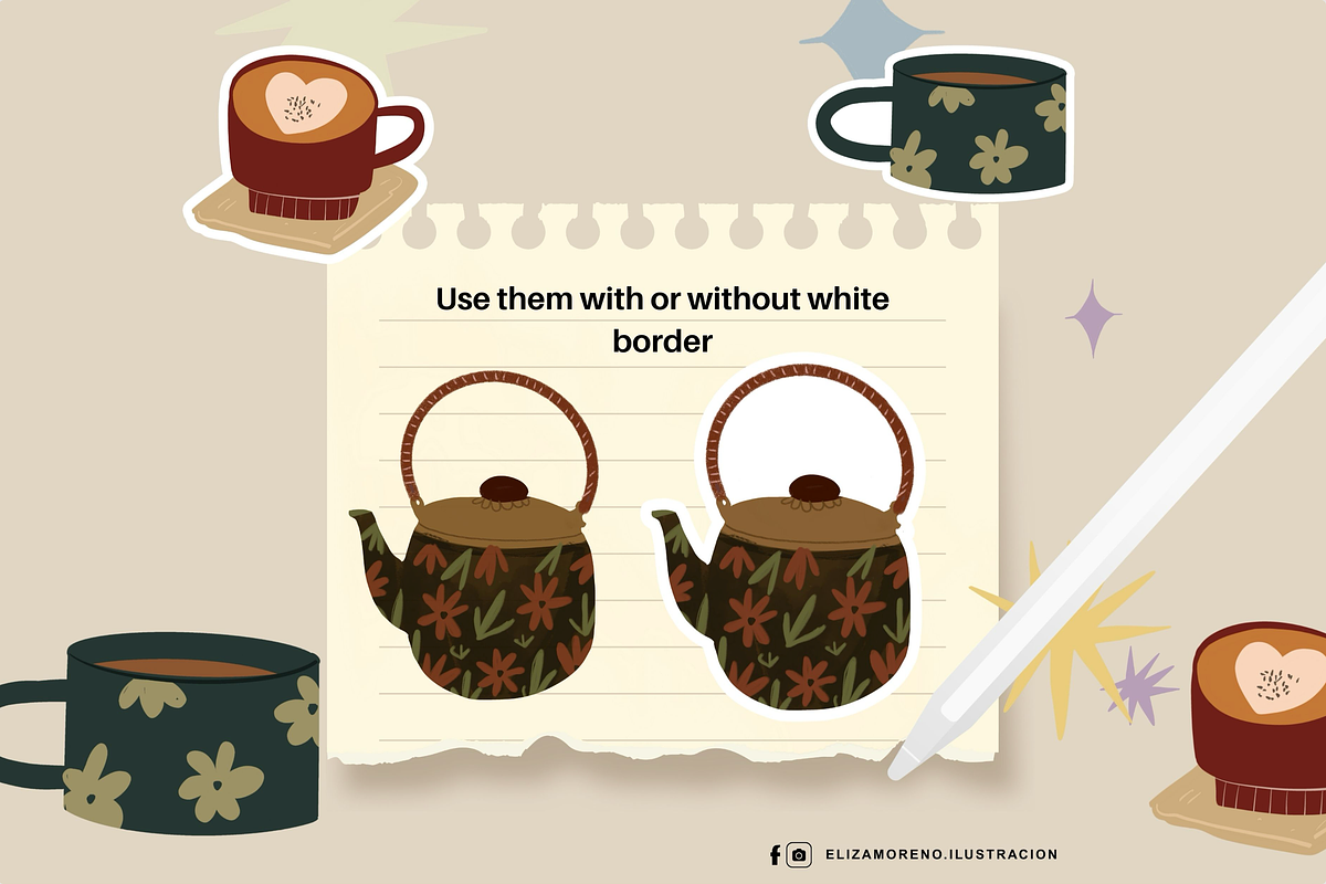 Home Is My Season 33 cozy stickers, a Seasonal Illustration by Cocoa studio by Eliza M (Photo 4 of 4)