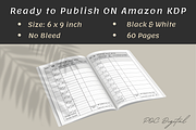 Blood Pressure Tracker, Log Book KDP, a Print Template by POC Digital (Thumbnail 3 of 4)