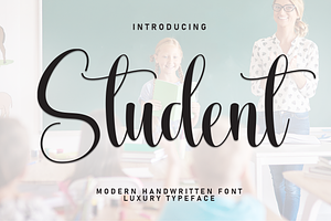 Student Script Font