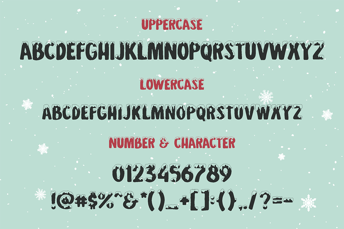 Snowy Season - Kids Font, a Sans Serif Font by tokokoo (Photo 9 of 11)