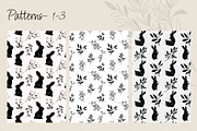Spring Bunny & Floral Clipart Set, an Animal Illustration by Tmeta Design (Thumbnail 7 of 11)