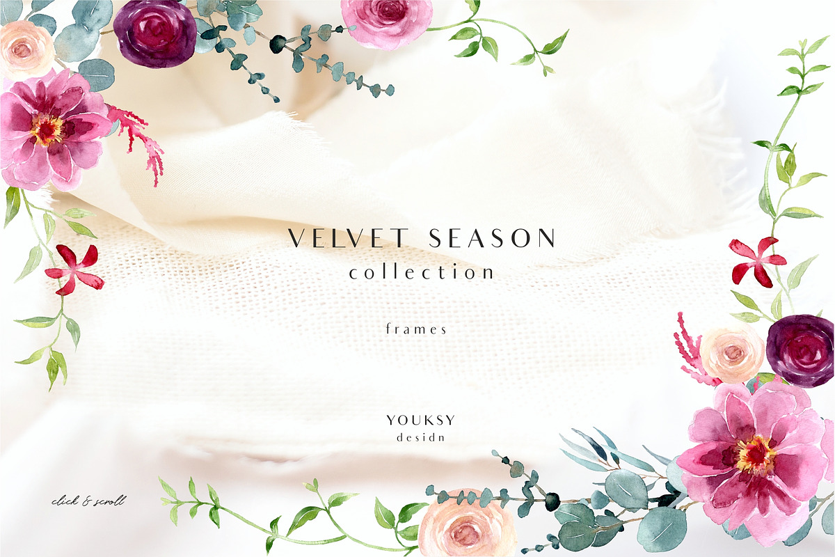 Velvet season - graphic set, an Illustration by Youksy (Photo 7 of 10)