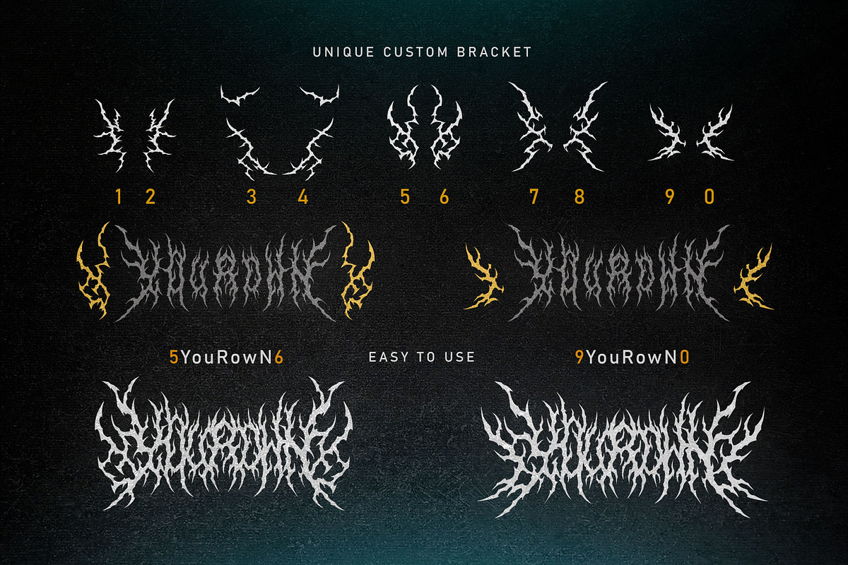 Mad Revenge | Metal Font, a Blackletter Font by WingBuk (Photo 10 of 12)