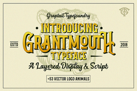 Grantmouth Font Duo + Extras, a Font by Graptail