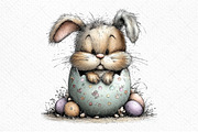 Whimsical Easter Clipart Bundle, an Illustration by Craft Nest (Thumbnail 10 of 11)