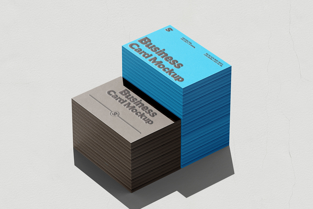 Minimalist Business Card Mockup Set, an Advertising Mockup by pixelmock (Photo 13 of 15)