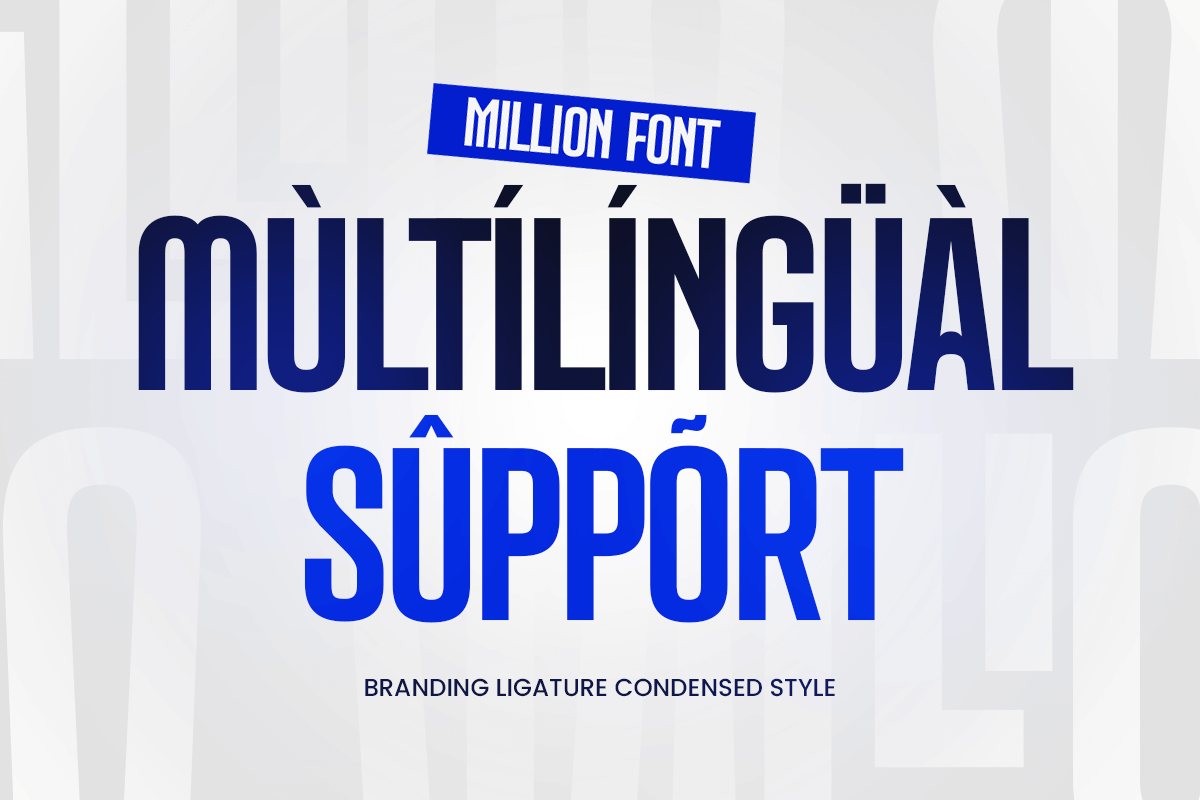 Million - Branding Condensed Font, a Sans Serif Font by TokoPress (Photo 12 of 13)