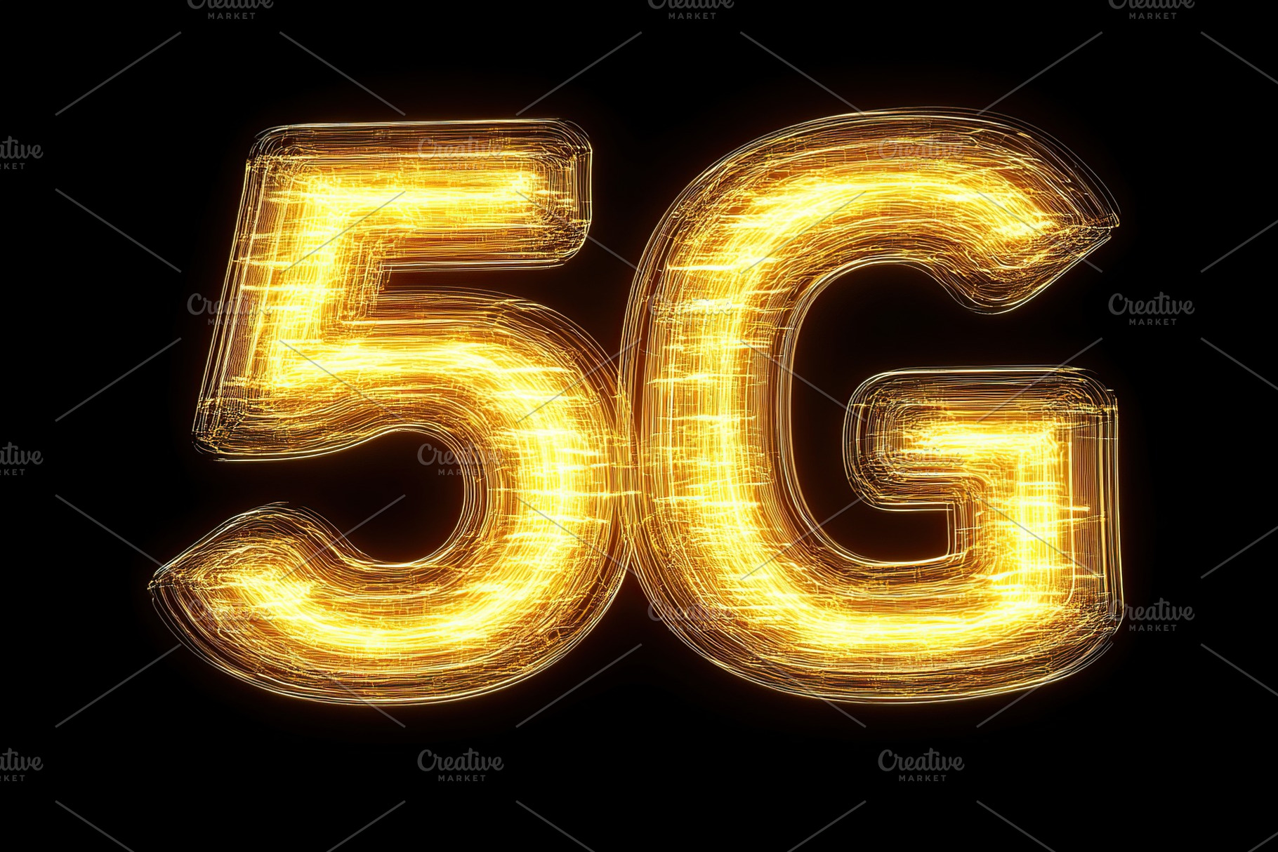 High internet speed 5G, network communication, a Photo by AlyaAnd