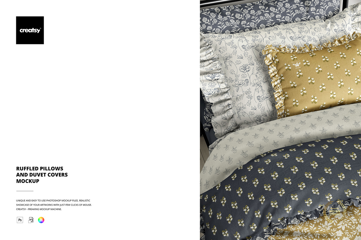Pillows & Duvet Covers Mockup, a Household Mockup by creatsy5 (Photo 1 of 6)