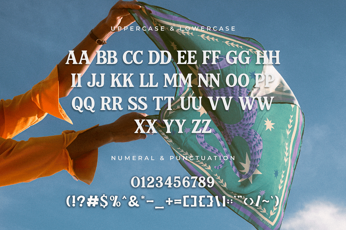 Retrofia – A Modern Retro Typeface, a Serif Font by overlaytemplates (Photo 4 of 5)