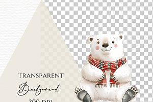 Scandi Santa Clipart, Christmas PNG