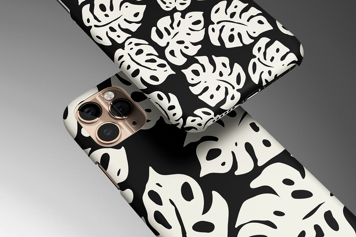 White Monstera Leaves, a Pattern Graphic by MalyskaStudio (Photo 14 of 19)