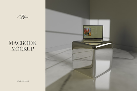 BLEU I Macbook Mockup No.16