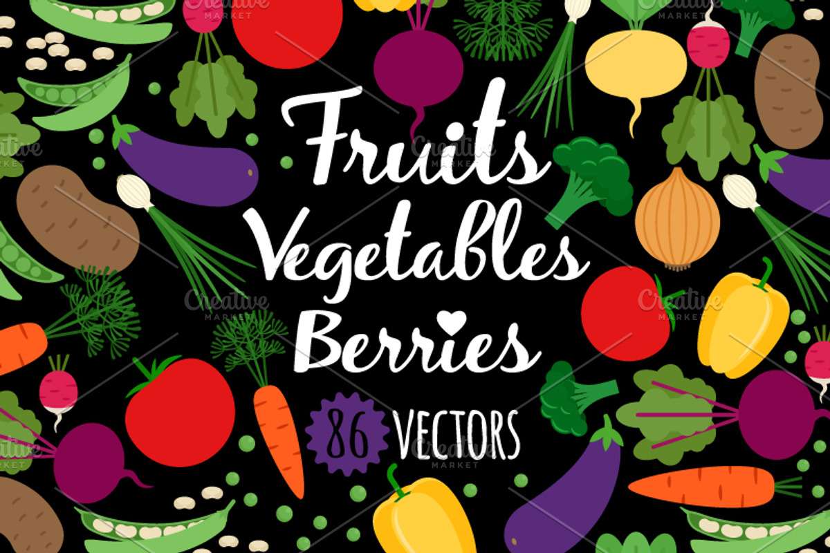 Vegetables, fruits, berries, an Icon by ianakauri (Photo 2 of 10)