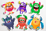 Jelly Jigglers - 6 Cute Monsters, a Decorative Illustration by D R A W K M A N (Thumbnail 5 of 9)