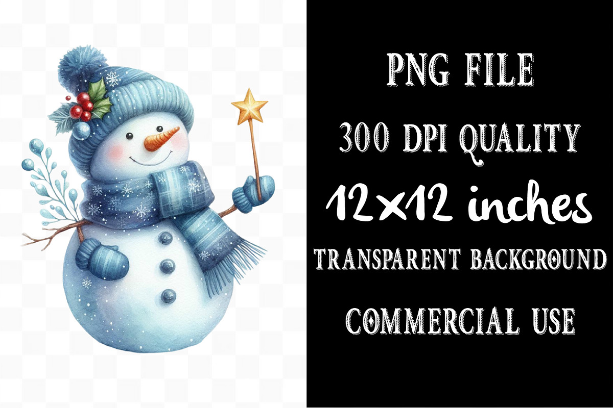 Watercolor Winter Clipart Collection, an Illustration by Designking (Photo 4 of 5)