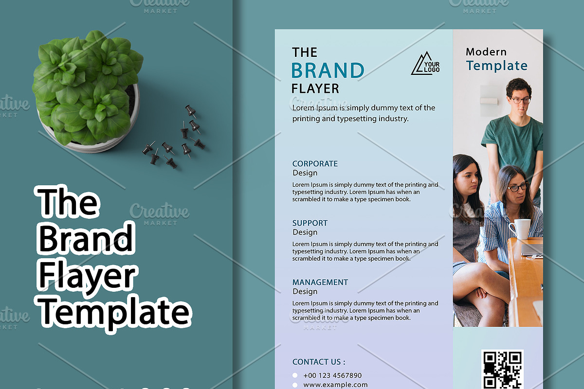 The Brand Flyer Template, a Flyer Template by As Studio (Photo 1 of 4)