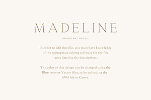 MADELINE Luxury Wedding Crest