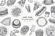 Cafe food illusrations, a Food Illustration by adehoidar (Thumbnail 1 of 6)