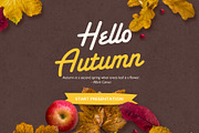 Golden Leaves PowerPoint Theme, a Presentation Template by Jumsoft (Thumbnail 2 of 19)